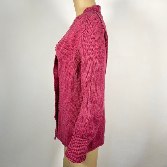 J. Jill Women’s Size Medium Mismatched Button Front Cardigan Cotton Blend - Picture 4 of 8